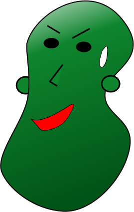 慄くワカメくん